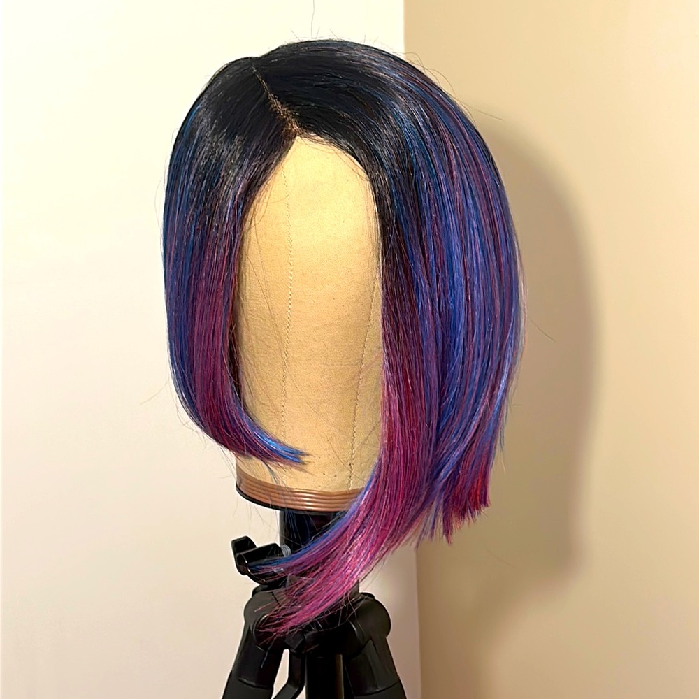 Muilt color bob wig synthetic